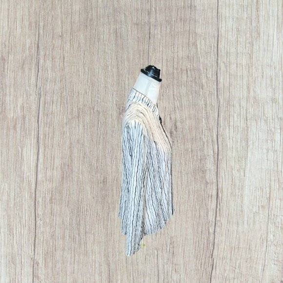 Alex Evenings Long Sleeve Zippered Sequined Black & White Evening Jacket - Picture 3 of 7